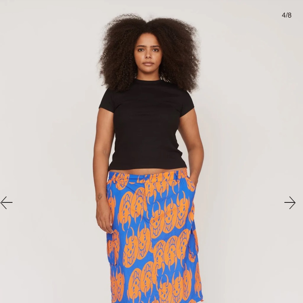 Lazy Oaf Little Devil Midi Skirt, size 22